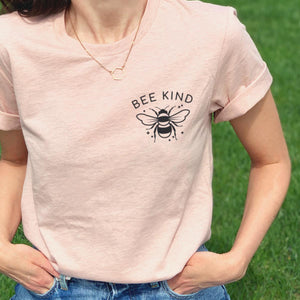 Bee Kind Ethical Vegan T-Shirt (Unisex)-Vegan Apparel, Vegan Clothing, Vegan T Shirt, BC3001-Vegan Outfitters-X-Small-Mint-Vegan Outfitters