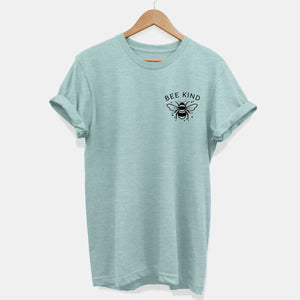 Bee Kind Ethical Vegan T-Shirt (Unisex)-Vegan Apparel, Vegan Clothing, Vegan T Shirt, BC3001-Vegan Outfitters-X-Small-Dusty Blue-Vegan Outfitters