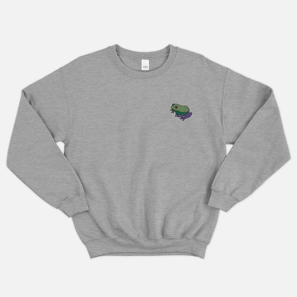 Frog Embroidered Sweatshirt (Unisex)