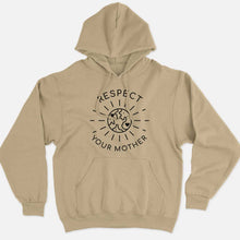 Load image into Gallery viewer, Respect Your Mother Ethical Vegan Hoodie (Unisex)-Vegan Apparel, Vegan Clothing, Vegan Hoodie JH001-Vegan Outfitters-Small-Beige-Vegan Outfitters