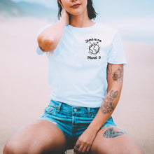 Load image into Gallery viewer, There Is No Planet B Corner Ethical Vegan T-Shirt (Unisex)-Vegan Apparel, Vegan Clothing, Vegan T Shirt, BC3001-Vegan Outfitters-X-Small-Dusty Blue-Vegan Outfitters