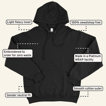 Load image into Gallery viewer, Sun and Moon Embroidered Ethical Vegan Hoodie (Unisex)