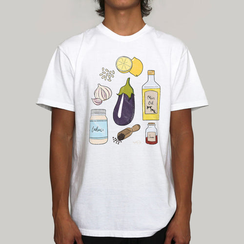 Baba Ganoush Ingrédients T-Shirt (Unisexe)
