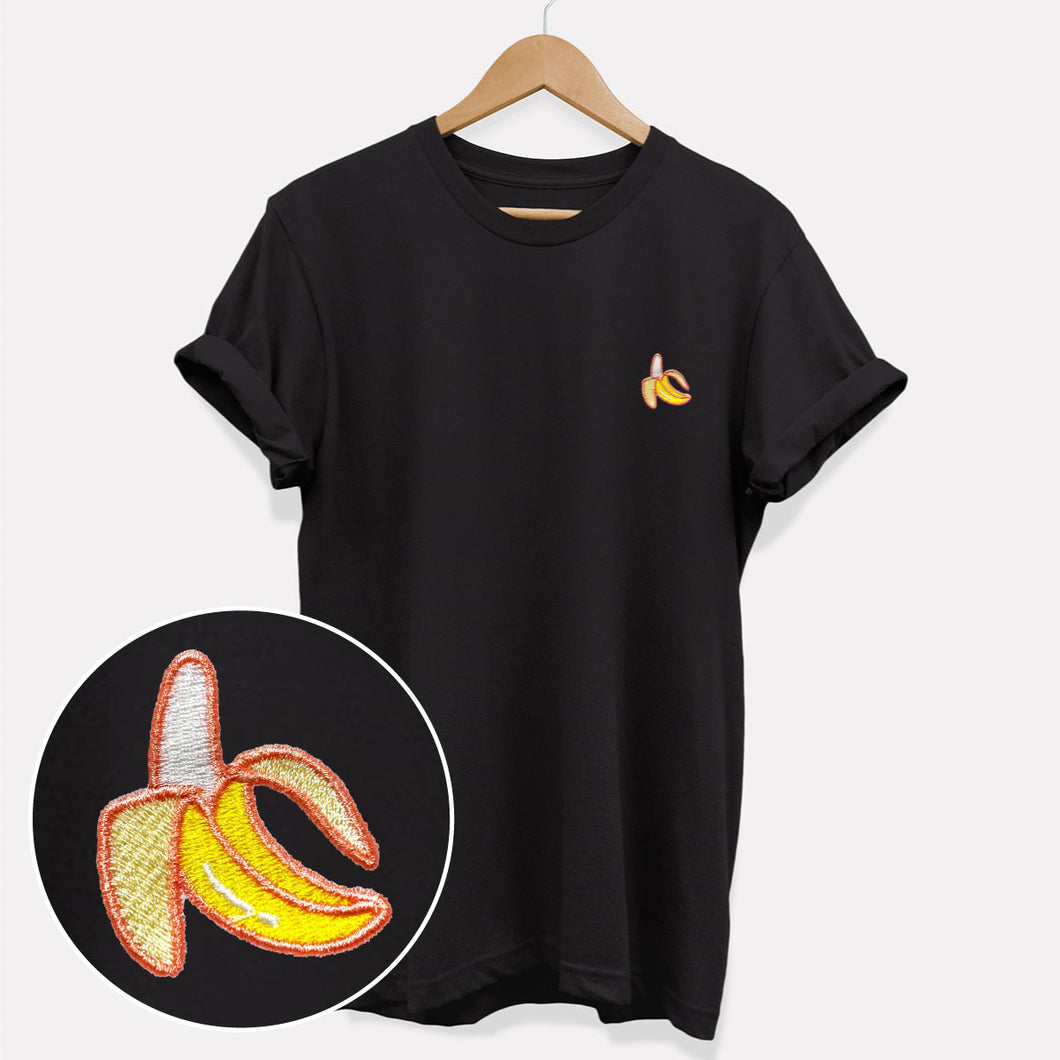 Besticktes Bananen-T-Shirt (Unisex)