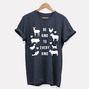 Sei freundlich zu jeder Art Ethisches veganes T-Shirt (Unisex)