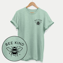 Laden Sie das Bild in den Galerie-Viewer, Bee Kind ethisches veganes T-Shirt (Unisex)
