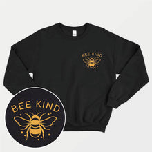 Charger l&#39;image dans la galerie, Sweat-shirt végétalien éthique Bee Kind (Unisexe)