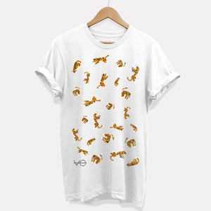 T-shirt végétalien des grands félins (unisexe)