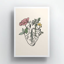 Load image into Gallery viewer, Botanatomy Heart Art Print