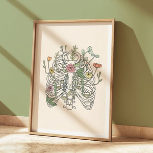 Botanatomy Ribs Art Print