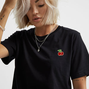 Embroidered Cherry T-Shirt (Unisex)