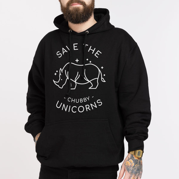 Unisex Hoodie Sweatshirt, Save The Chubby Unicorn, Custom Sweater, Slim  Fit, Long Sleeve Sweater - White Large 