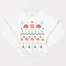 Load image into Gallery viewer, Cottagecore Mushies Vegan Christmas Jumper (Unisex)