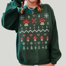Load image into Gallery viewer, Cottagecore Mushies Vegan Christmas Jumper (Unisex)