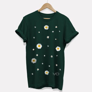 T-shirt végétalien marguerites (unisexe)