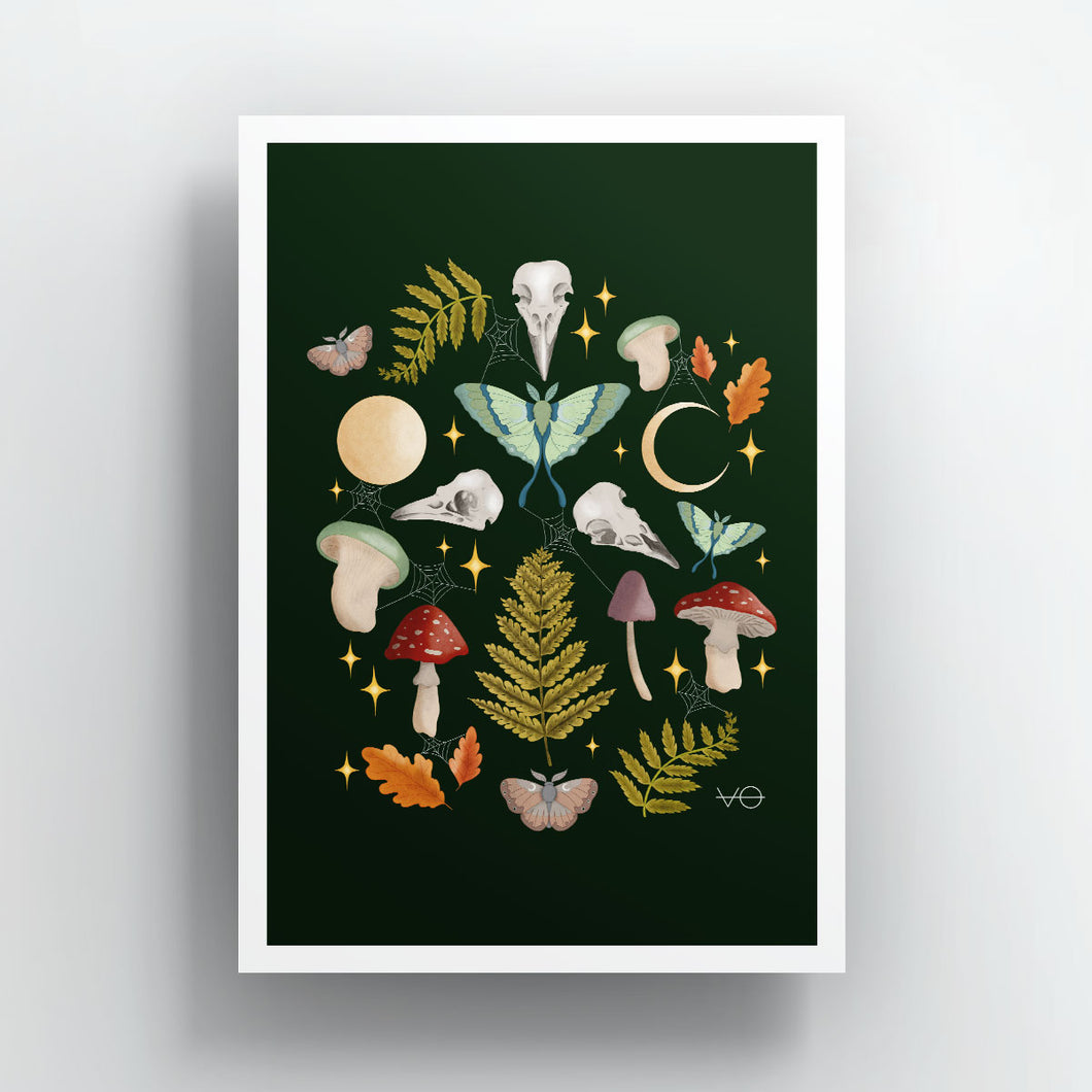 Dark Forest Art Print