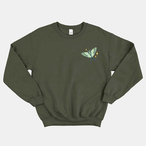 Dark Forest Luna Moth Vegan Sweatshirt (Unisex)