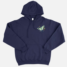 Load image into Gallery viewer, Dark Forest Luna Moth Hoodie (Unisex)