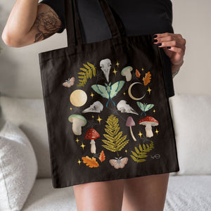 Dark Forest Tote Bag, Vegan Gift