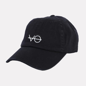 Embroidered VO Dad Cap (Unisex)-Vegan Apparel, Vegan Accessories, Vegan Gift, Dad Cap, BB653-Vegan Outfitters-Black-Vegan Outfitters