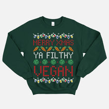 Load image into Gallery viewer, Filthy Vegan Christmas Jumper (Unisex)