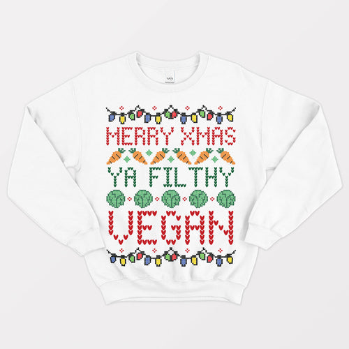 Veganer Ruining Family Gatherings Veganer Weihnachtspullover (Unisex)