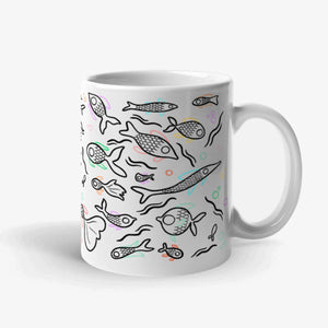 Fishies Mug, Vegan Gift