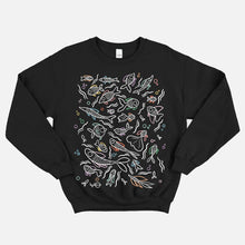 Charger l&#39;image dans la galerie, Sweat-shirt végétalien aux champignons de la forêt sombre (unisexe)