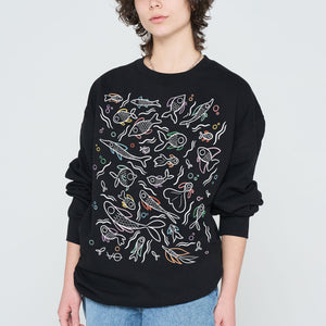 Du bist nur so hübsch wie die Art und Weise, wie du Tiere behandelst Sweatshirt (Unisex)