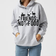 Load image into Gallery viewer, Friends Not Food Ethical Vegan Hoodie (Unisex)