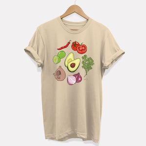 T-shirt ingrédients guacamole (unisexe)