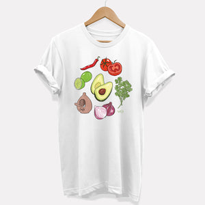 T-shirt ingrédients guacamole (unisexe)