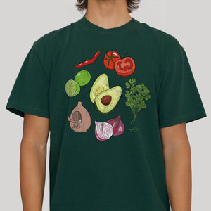 Guacamole Ingredients T-Shirt (Unisex)