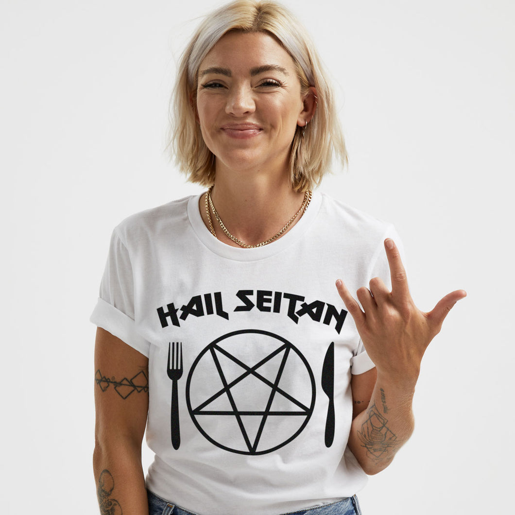 Hail Seitan Ethisches veganes T-Shirt (Unisex)