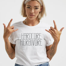Laden Sie das Bild in den Galerie-Viewer, Hardcore Pflanzenfresser ethisches veganes T-Shirt (Unisex)