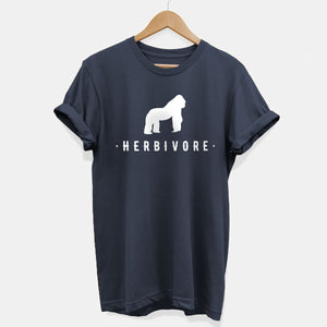 T-shirt végétalien éthique gorille herbivore (unisexe)