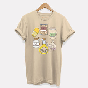 T-shirt ingrédients houmous (unisexe)