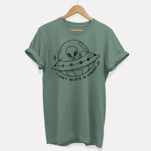 Load image into Gallery viewer, I Don&#39;t Believe In Humans Vegan T-Shirt (Unisex)