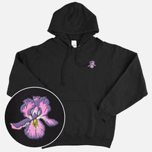 Load image into Gallery viewer, Iris Embroidered Ethical Vegan Hoodie (Unisex)
