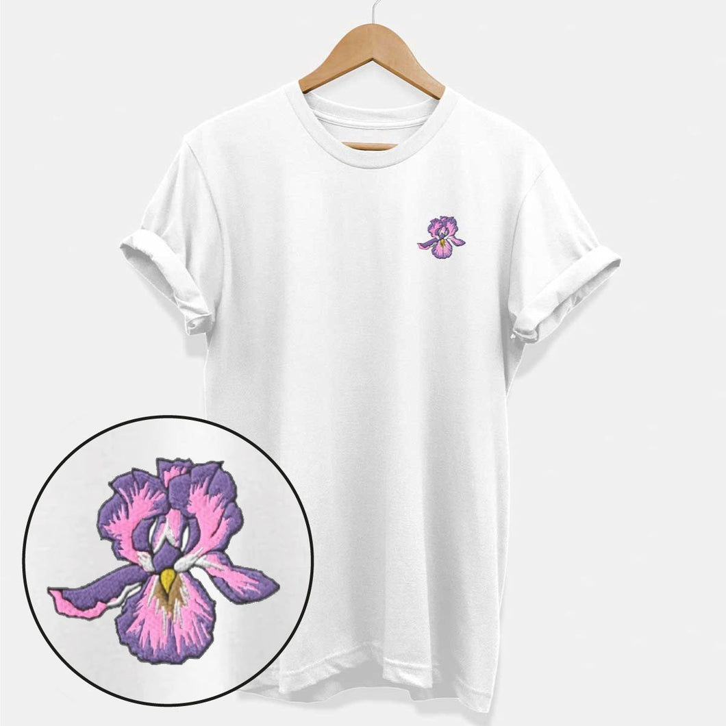 Besticktes Iris-T-Shirt (Unisex)