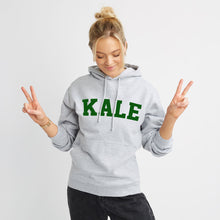 Charger l&#39;image dans la galerie, Sweat à capuche végétalien éthique Kale (unisexe)