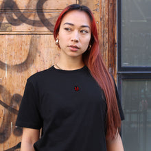 Load image into Gallery viewer, Tiny Ladybug Embroidered Ethical Vegan T-Shirt (Unisex)