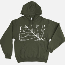 Laden Sie das Bild in den Galerie-Viewer, Leaf Veins Hoodie (Unisex)