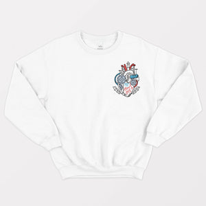 Soyez gentil avec tous les types de sweat-shirt végétalien éthique (unisexe)