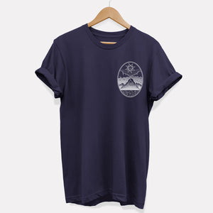 T-Shirt mit Vintage-Sonnengrafik (Unisex)
