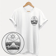 Charger l&#39;image dans la galerie, T-shirt Montagnes monochromes (unisexe)