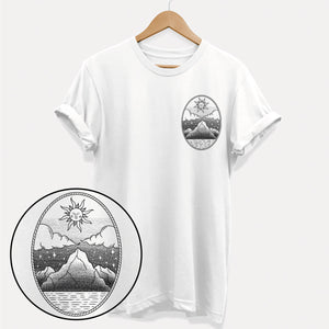T-Shirt mit Vintage-Sonnengrafik (Unisex)