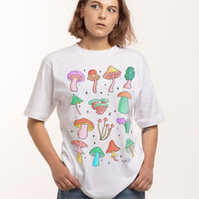 Load image into Gallery viewer, Neon Pastel Mushrooms T-Shirt (Unisex)