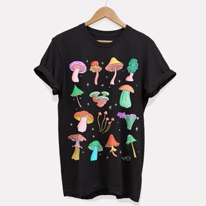 Neon Pastel Mushrooms T-Shirt (Unisex)