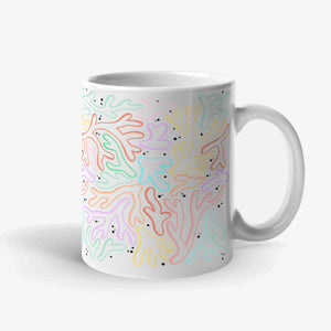 Pastel Coral Mug, Vegan Gift